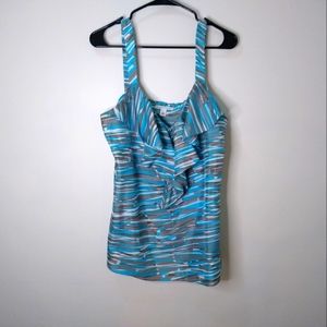 !! Clearance!! Banana Republic Blue Multi Silk Tank Top, size 14